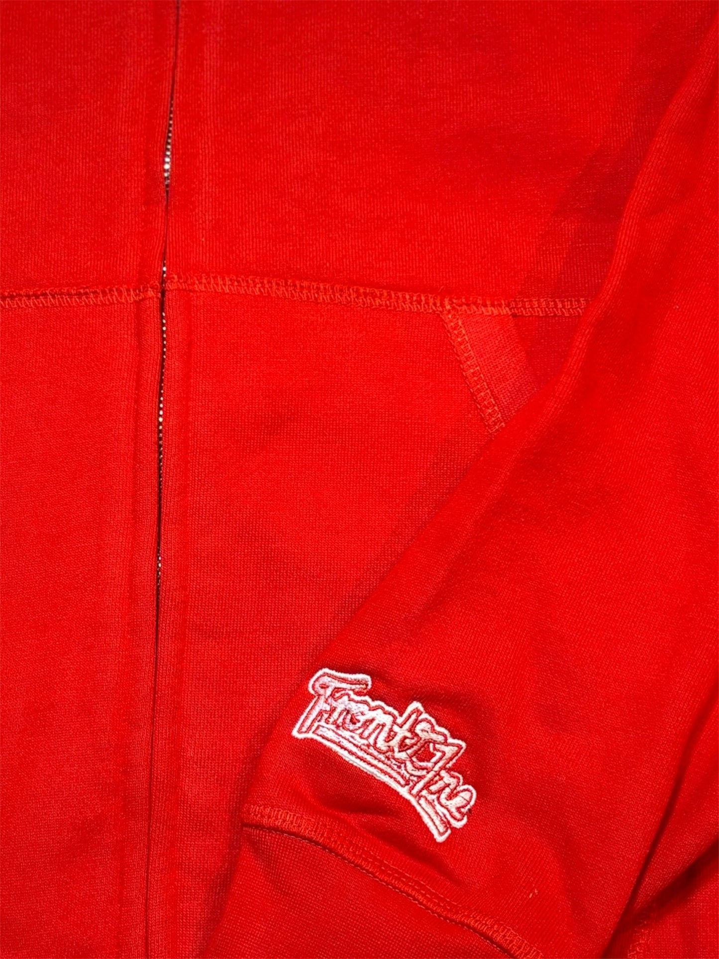 1 Line Full Zip Red